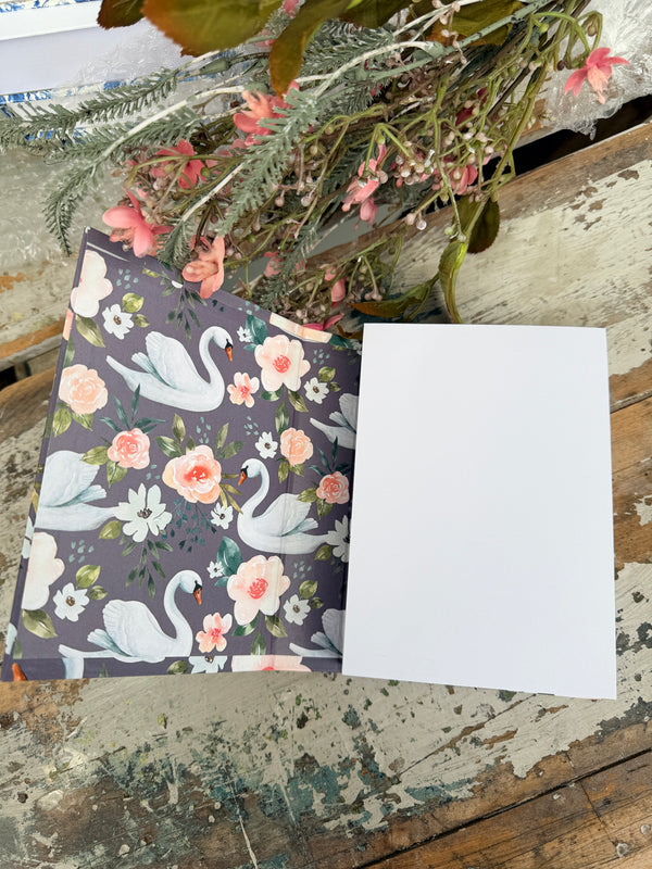 Jotter Pad Lilac Swans