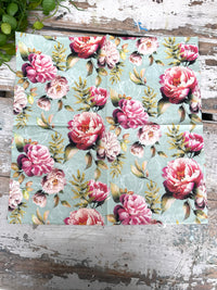 Peonies composition Green Napkin for Decoupage
