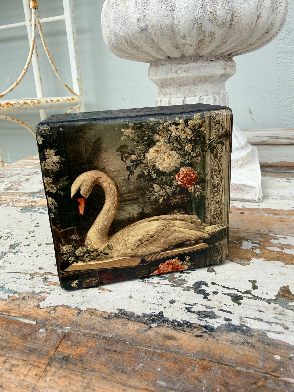 Swan Art Block- choose your design