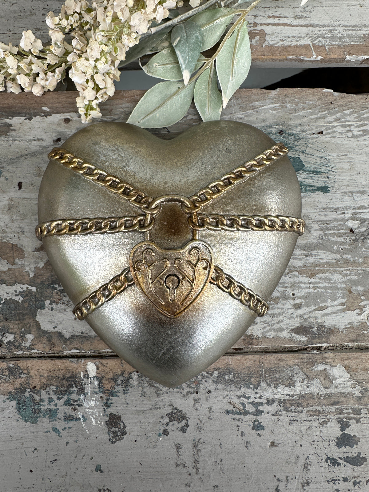 Wall heart Key to my silver Heart