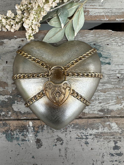 Wall heart Key to my silver Heart