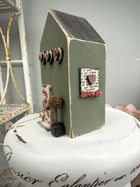 Handmade Houses Green series hearts & topiary