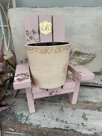 Handmade Pink & Floral mini chair
