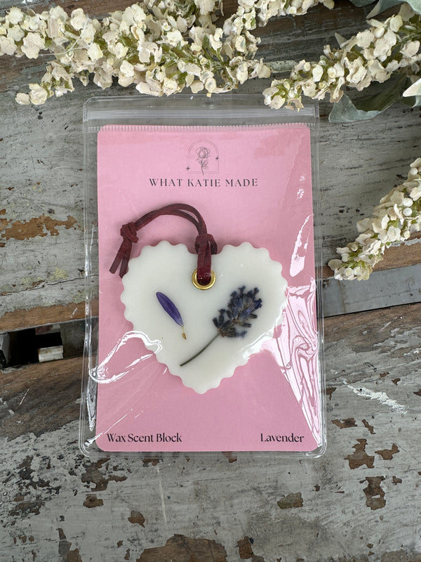 Hanging Wax Scent Block hanging Lavender