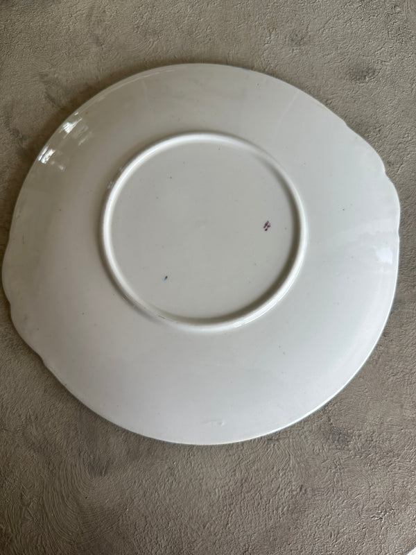 Blue & White plate with side details