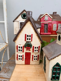 Nordgard TeaLight Village Tall Villa with Bow Wreath