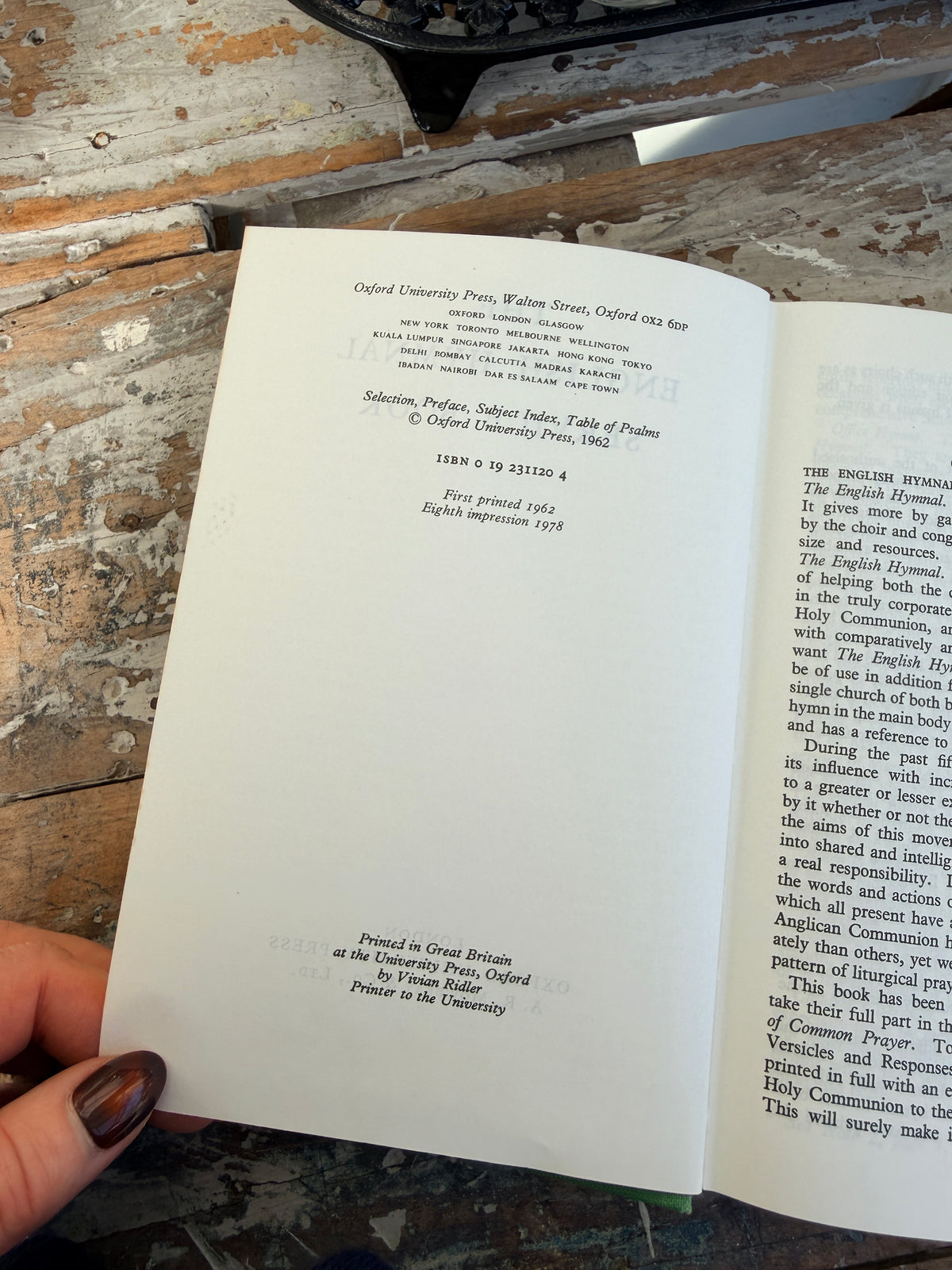English Hymnal Service Book Green