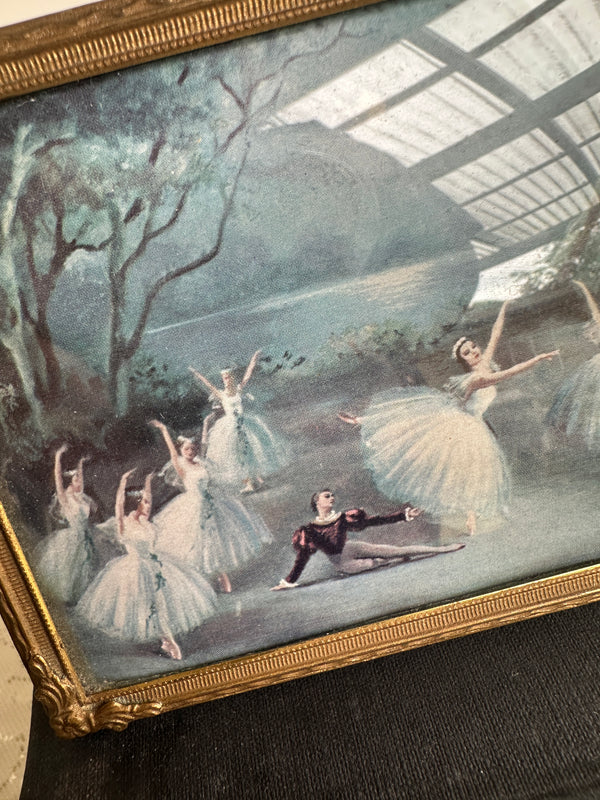 Gold frame with ballet scene
