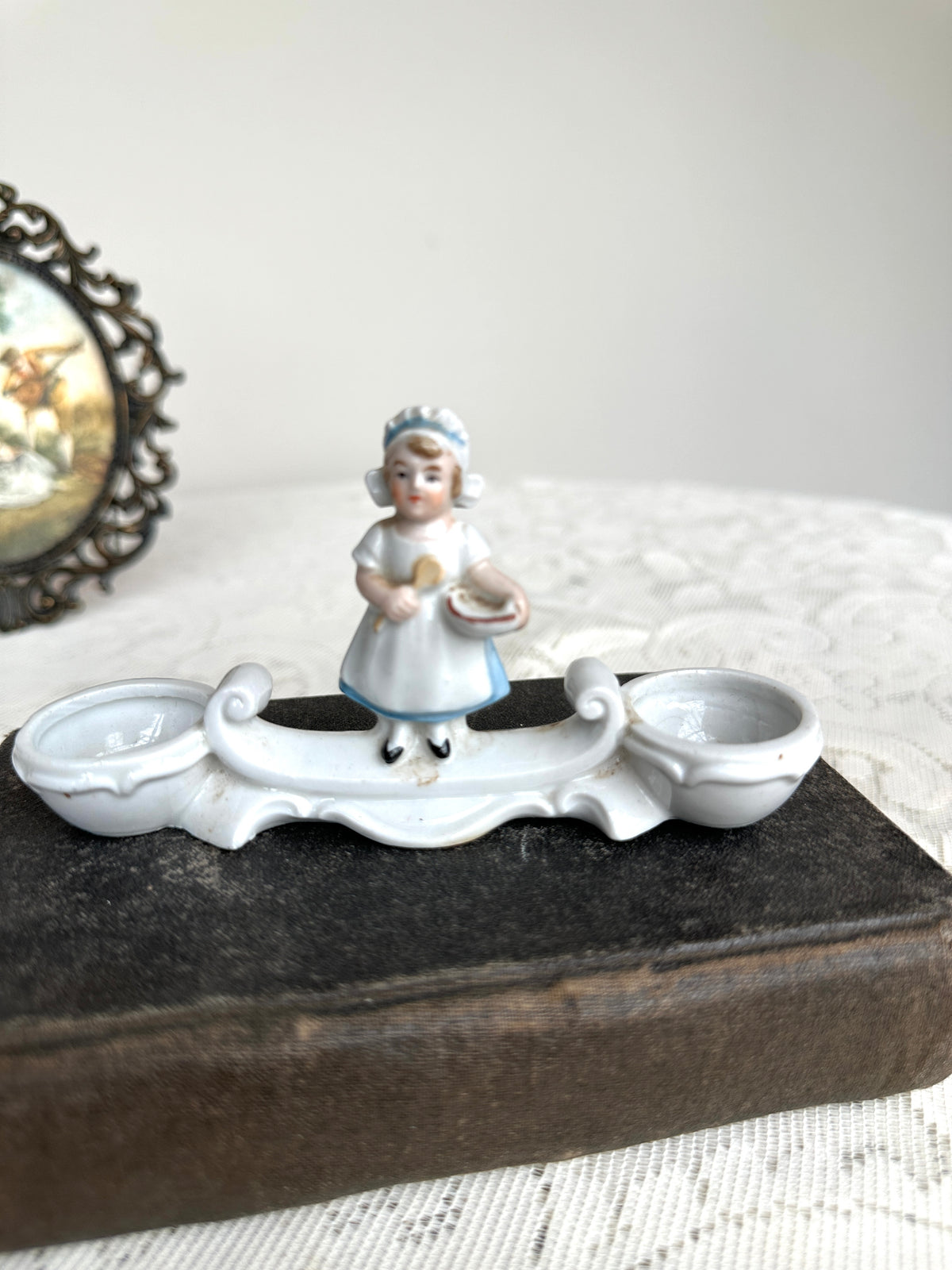 Little German Girl with pots