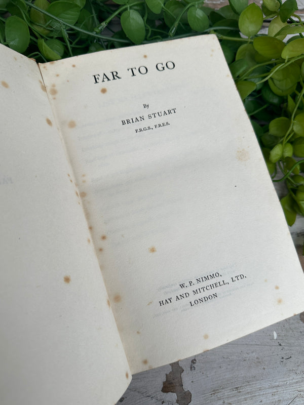 Far to Go Vintage Book mustard