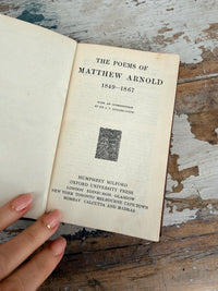 The Poems of Matthew Arnold Vintage Brown book