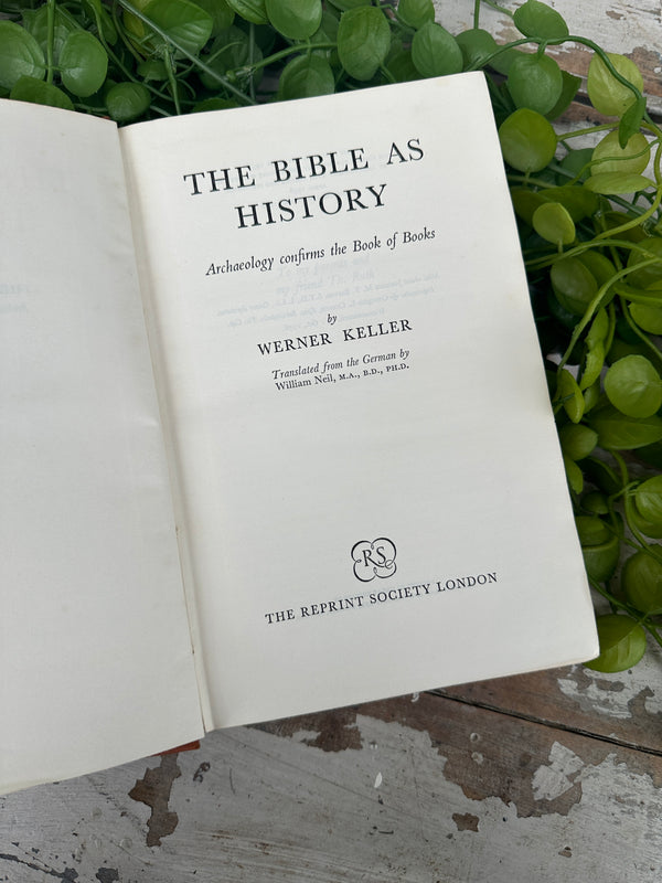 The Bible as History Vintage Book brown