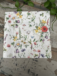 Vild Blomma Napkin for Decoupage