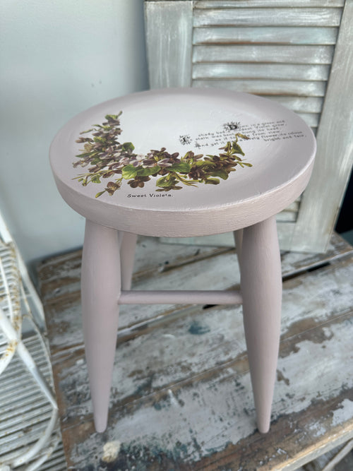 Stool table Lilac & Floral