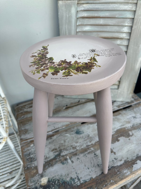 Stool table Lilac & Floral