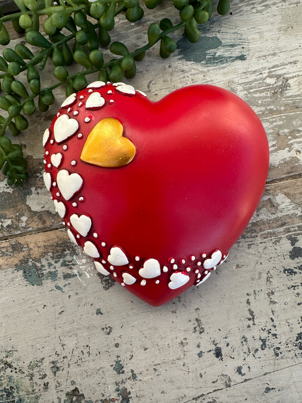 Wall heart Red heart Scroll