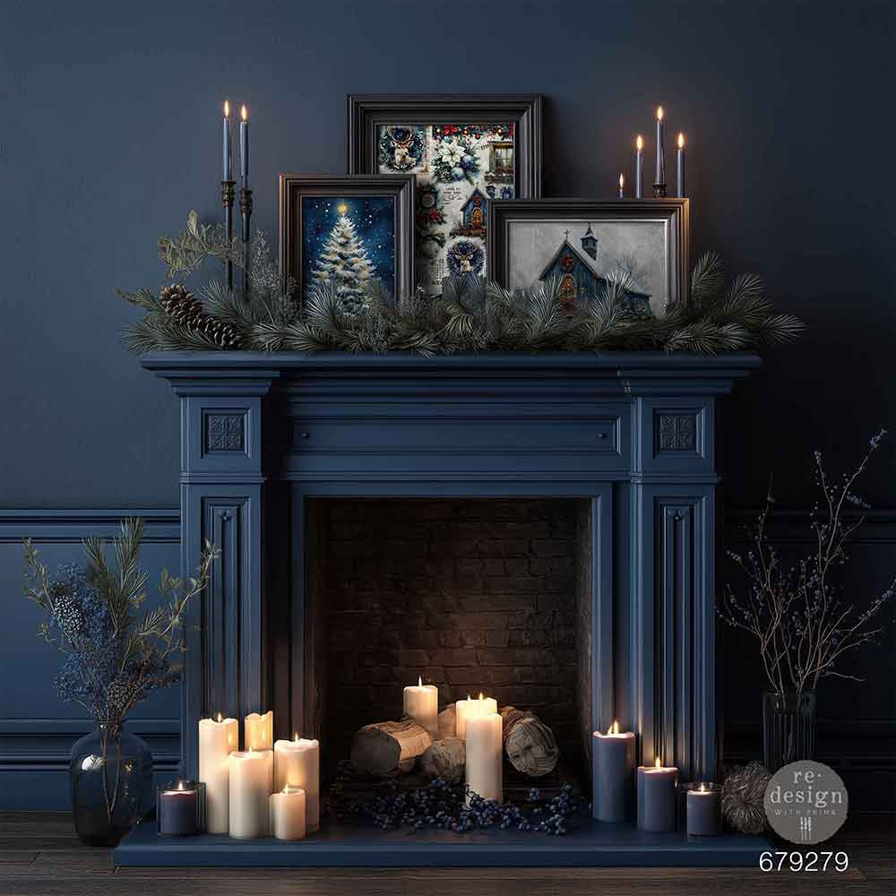 Hearth & Holly A3 Fiber Decoupage Paper 2 sheet