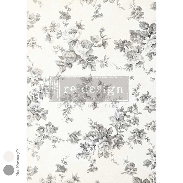 Heirloom Toile A3 Fiber Decoupage Paper 1 sheet