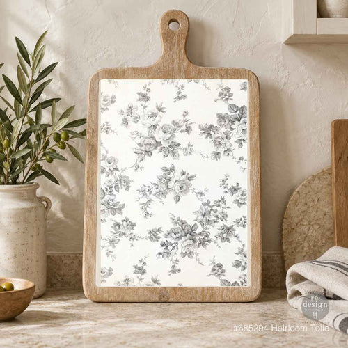 Heirloom Toile A3 Fiber Decoupage Paper 1 sheet