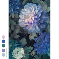 Moonlit Periwinkle A3 Fiber Decoupage Paper 1 sheet