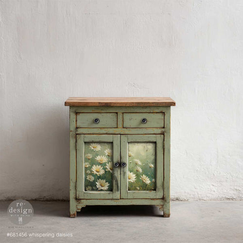 Whispering Daisies A3 Fiber Decoupage Paper 1 sheet