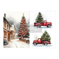 Northbound Traditions A4 Fiber Decoupage Paper 2 sheet
