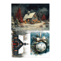 Silent Timber Memoirs A4 Fiber Decoupage Paper 2 sheet