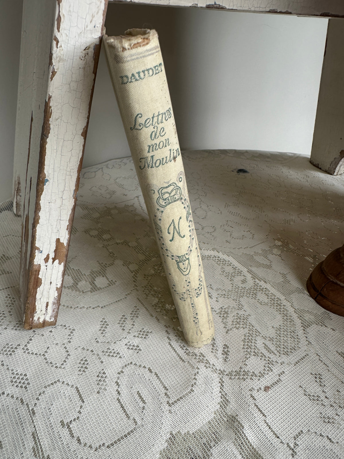 French Vie de Jesus Vintage Book cream small