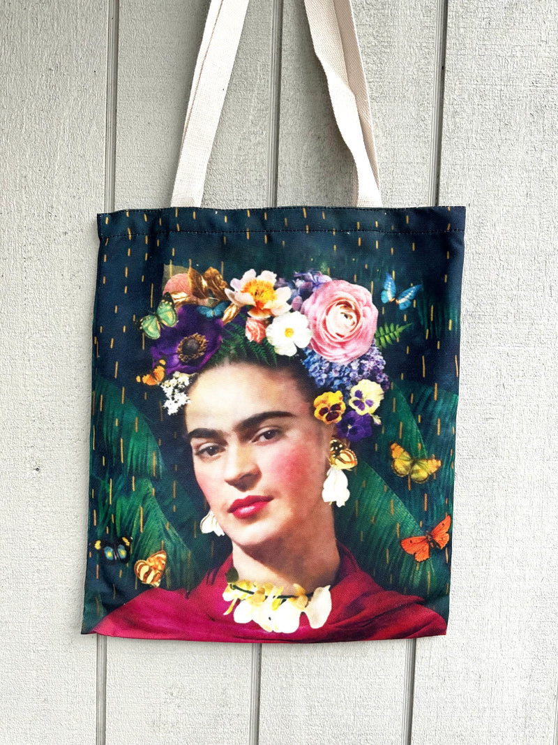 Frida Tote Bag Butterfly Green I The Villa Collection