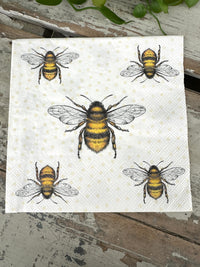 Flying Bees Napkin for Decoupage