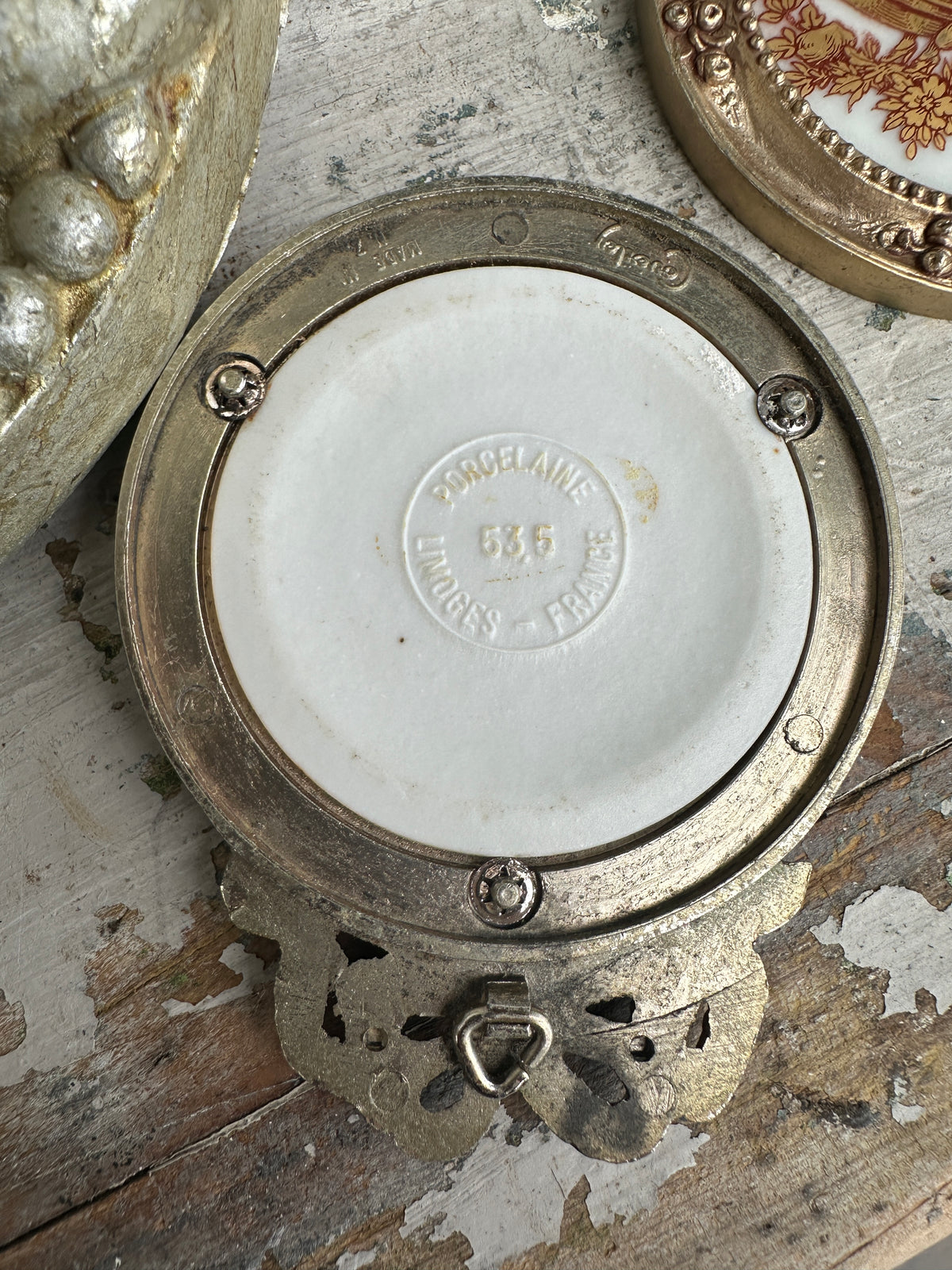 Limoges Porcelain artwork & Frame sold individually