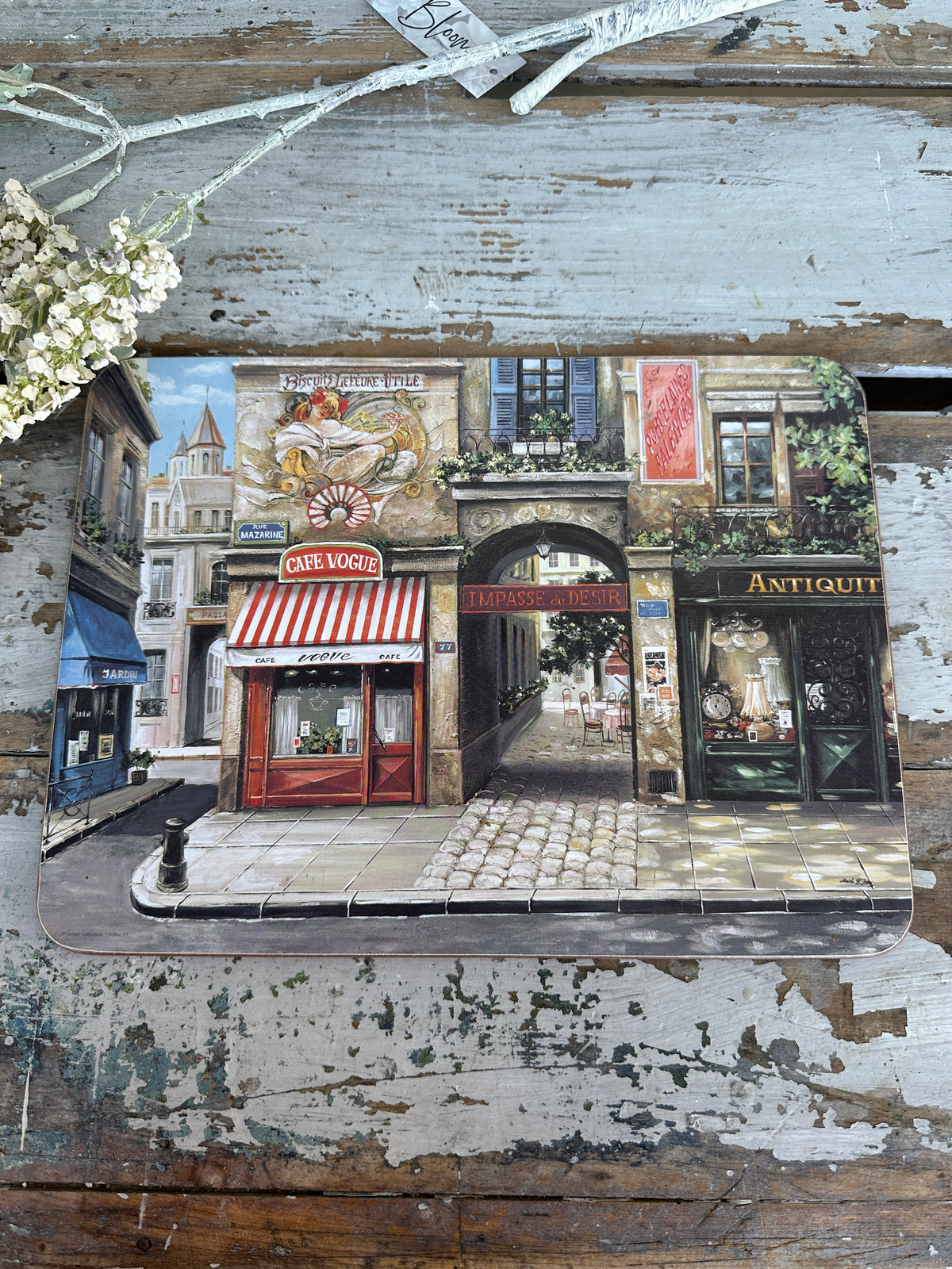 French Shop Scenes place mats sold individually