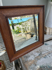 Stunning Oak Mirror with Bevelled Glass
