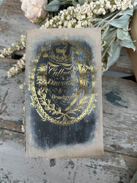 Fusion cast iron Black & Gold Reworked decorative Book 