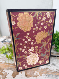 Book Box Gilded Floral