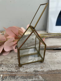 Glass & Brass enclosed display case