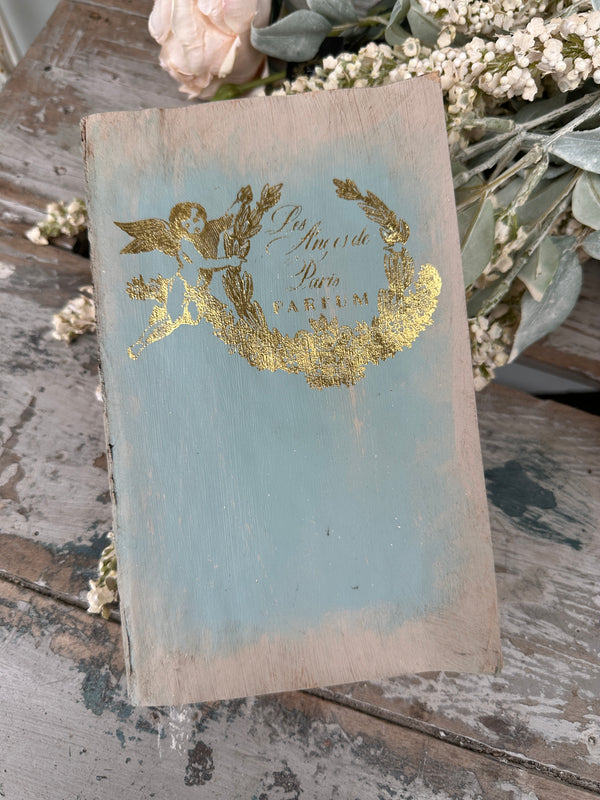 Fusion French Eggshell & Gold Reworked decorative Book 