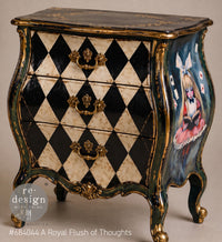 A Royal Flush of Thought A2 Fiber Decoupage Paper alice wonderland