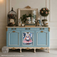 A Royal Flush of Thought A2 Fiber Decoupage Paper alice wonderland