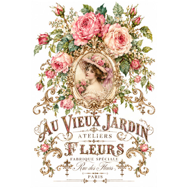 Au Vieux Jardin White Cloud Transfer