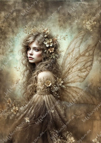 Adeline Mulberry Decoupage Paper fairy 