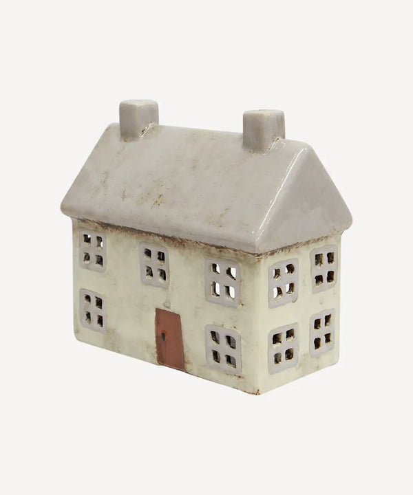 French Country Alsace Tea Light Cottage Light Grey