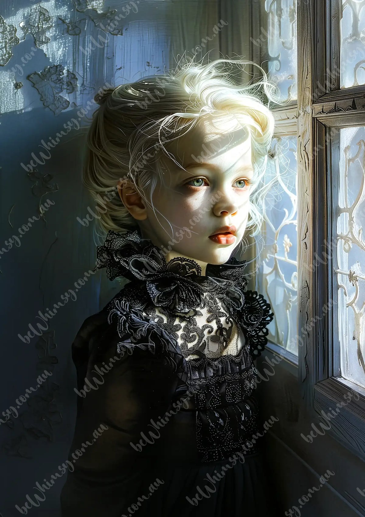Anna ghostly girl  Mulberry Decoupage Paper