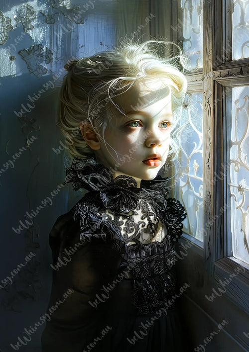 Anna ghostly girl  Mulberry Decoupage Paper