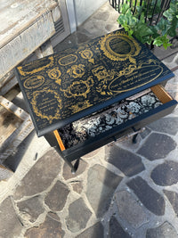 Black & Gold side table