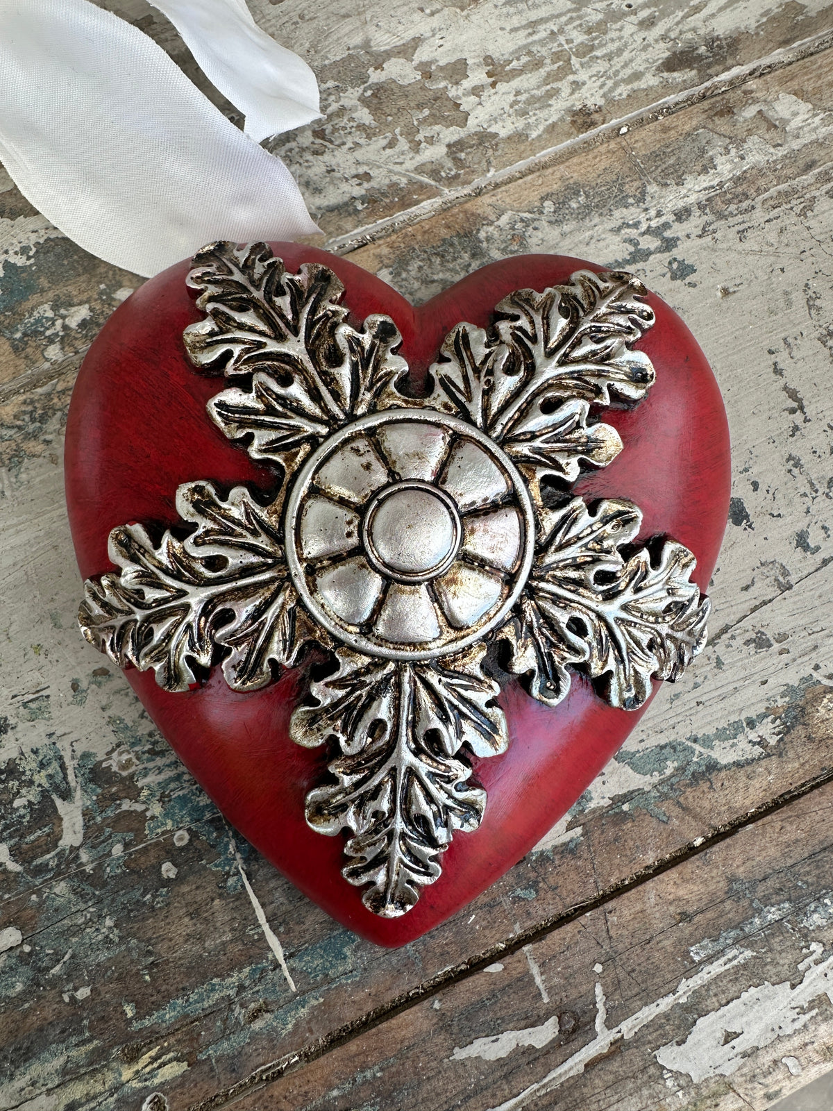 Wall heart Dark red Five points