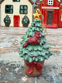 Hanging Potted Tree w Bird classic