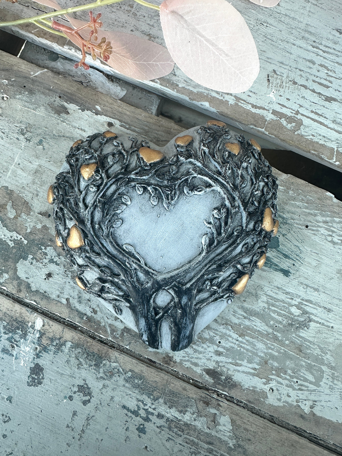 Wall heart Rustic Black tree of love