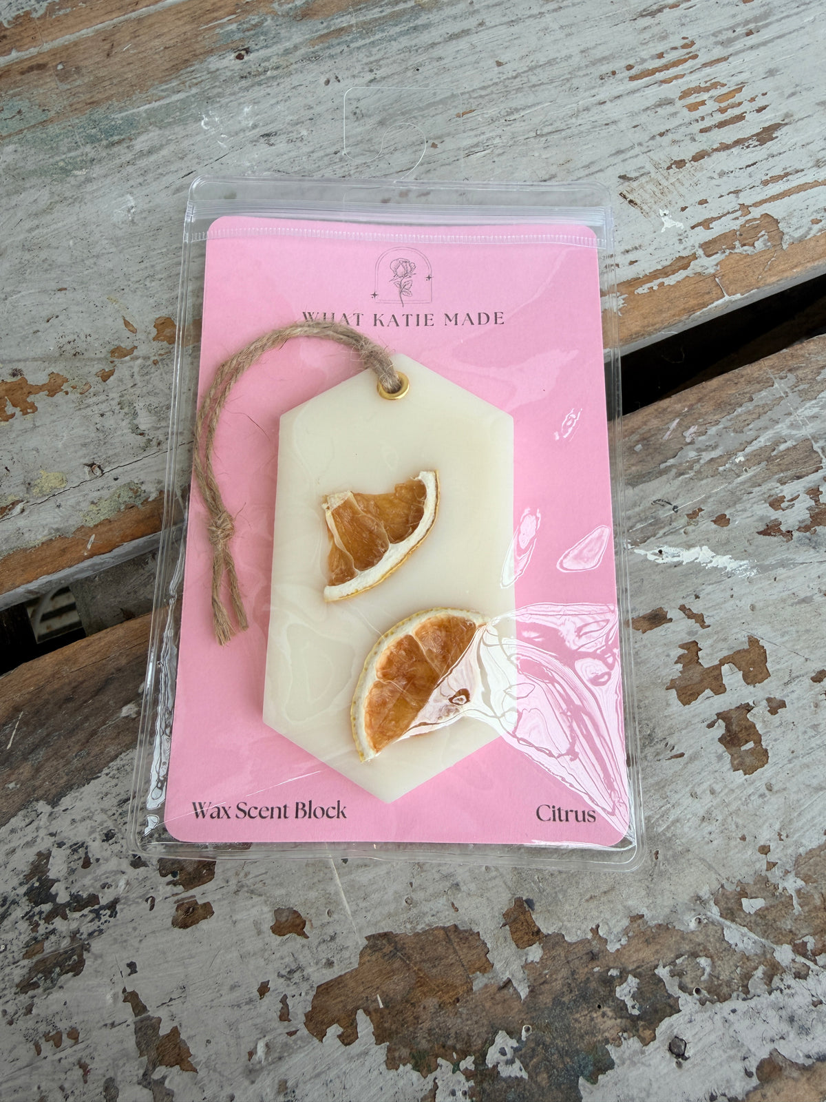 Wax Scent Block hanging Citrus
