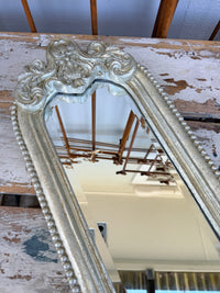 Silver tone Filigree Mirror / tray